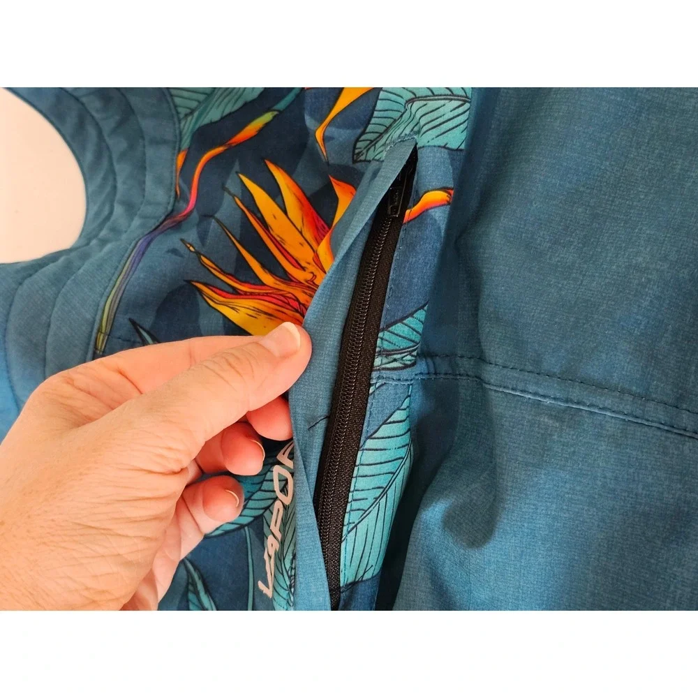 Body Glove Mens Vapor Board Shorts Teal Blue Floral Bird of Paradise Size 40
